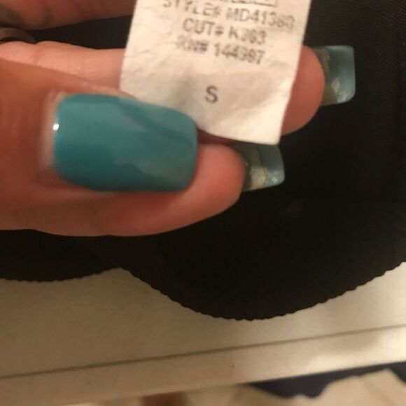 Black and White Womens Small Tube Top Strapless Sleeveless Dress Fit & Flare - Picture 5 of 6